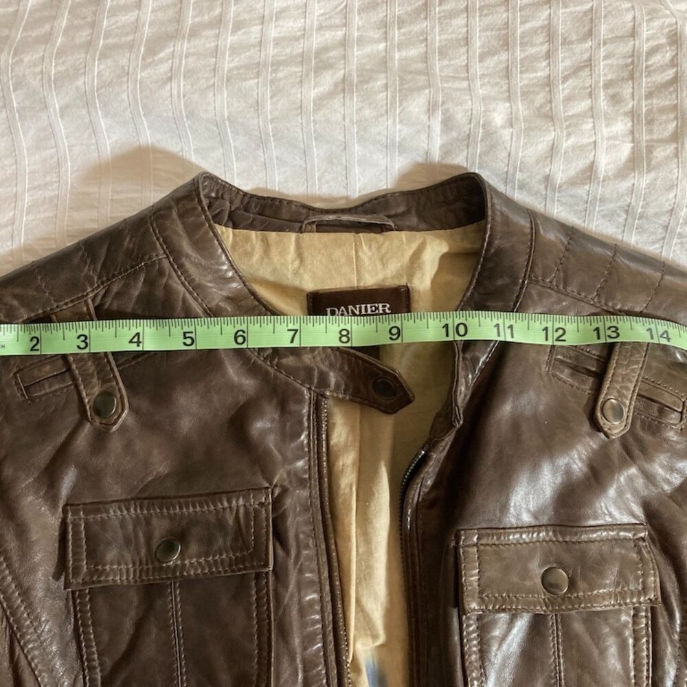 Danier Brown Leather Jacket - Picture 2 of 4